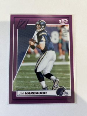 2024 Zenith Jim Harbaugh Purple 2nd Down /50 front